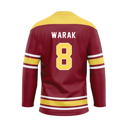 NSU - NCAA Softball : Shayla Warak - Maroon Hockey Jersey-1