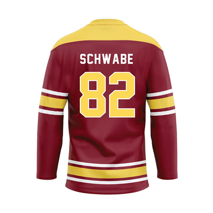 NSU - NCAA Football : Louie Schwabe - Maroon Hockey Jersey-1
