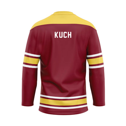 NSU - NCAA Women's Track & Field : Grace Kuch - Maroon Hockey Jersey-1
