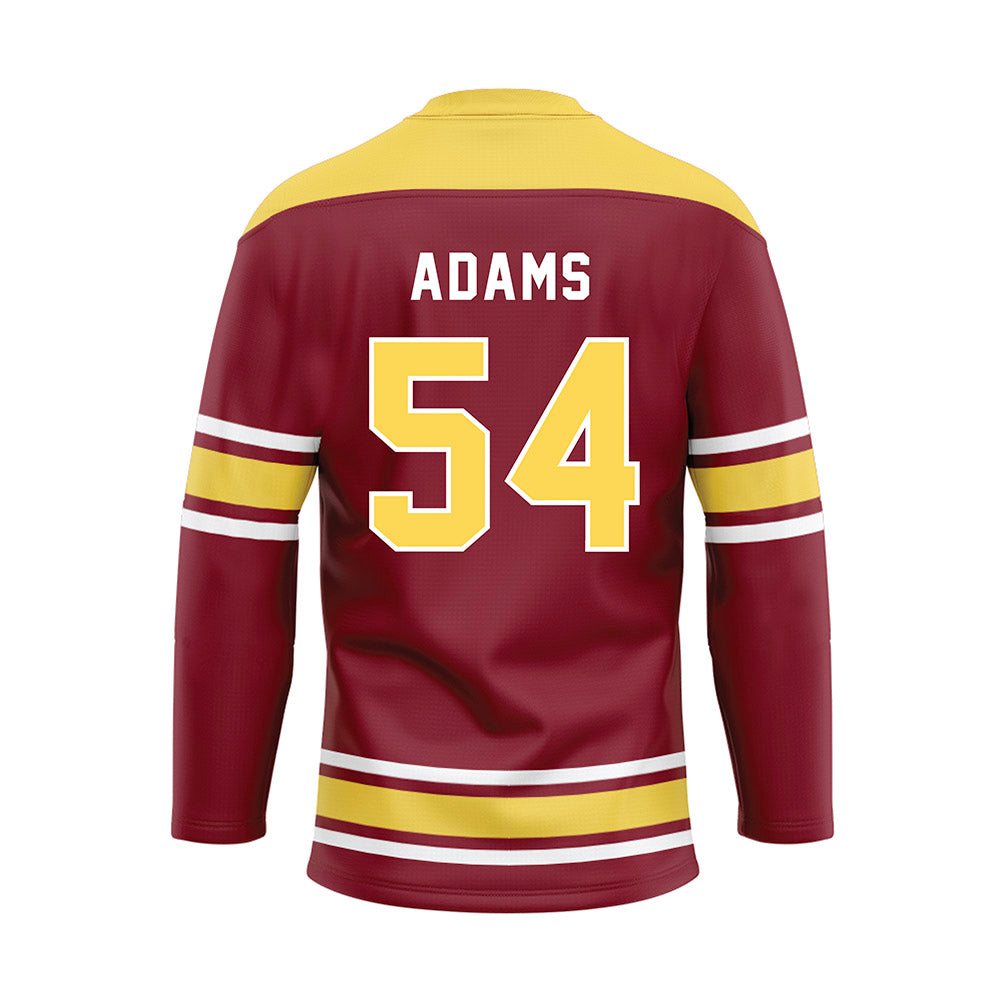NSU - NCAA Football : Jake Adams - Maroon Hockey Jersey-1