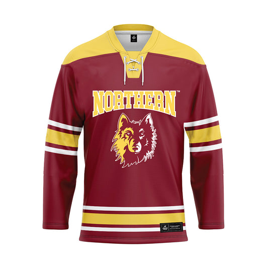 NSU - NCAA Men's Basketball : Marley Baah-Yeboah - Maroon Hockey Jersey-0