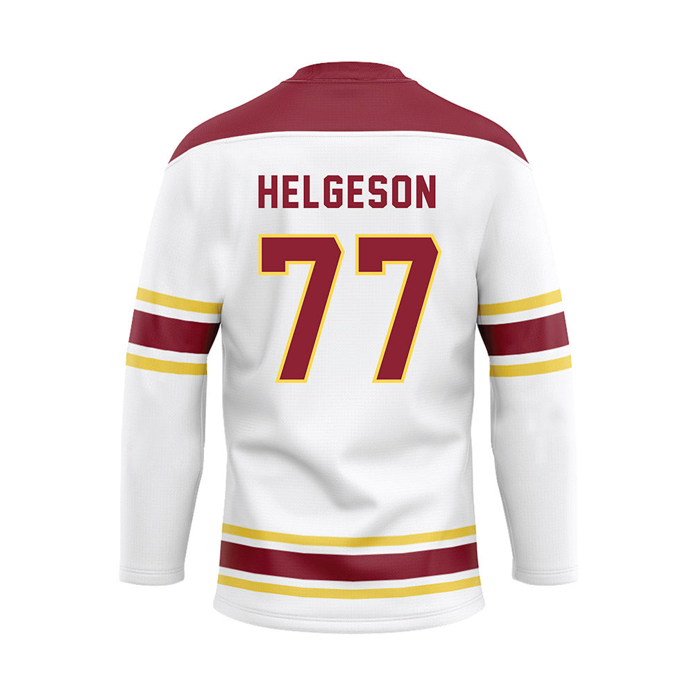 NSU - NCAA Football : Riley Helgeson - Hockey Jersey-1