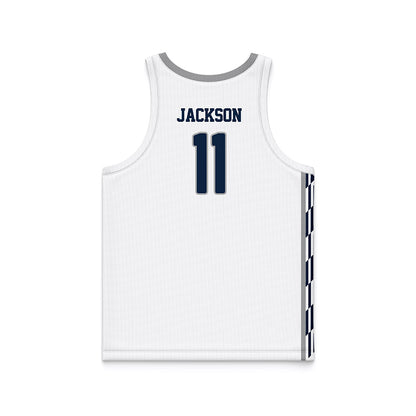 UNF - NCAA Men's Basketball : Kent Jackson - White Basketball Jersey-1