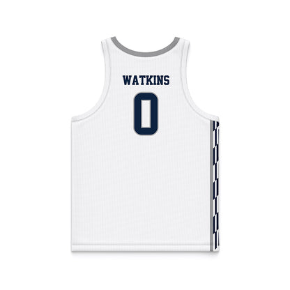 UNF - NCAA Men's Basketball : Mason Watkins - White Basketball Jersey-1