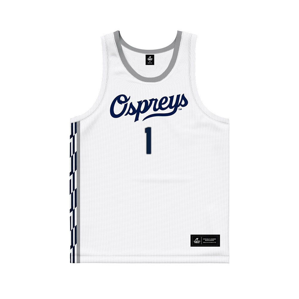 UNF - NCAA Men's Basketball : BJ Plummer - White Basketball Jersey-0