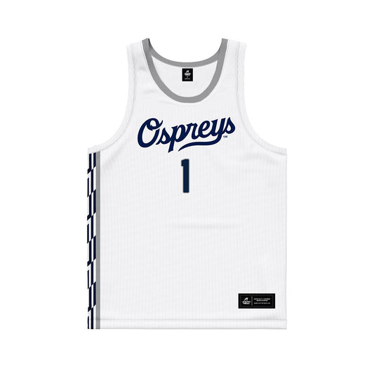 UNF - NCAA Men's Basketball : Taylor Thompson - White Basketball Jersey-0