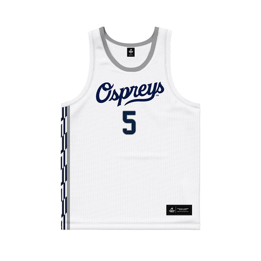 UNF - NCAA Men's Basketball : Dante Oliver - White Basketball Jersey-0