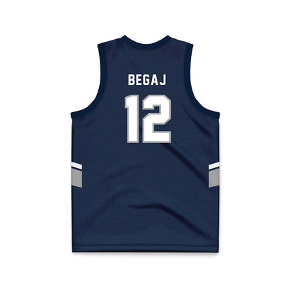 UNF - NCAA Men's Basketball : Arden Begaj - Blue Basketball Jersey-1
