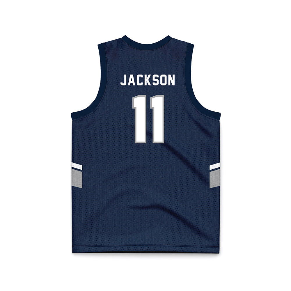 UNF - NCAA Men's Basketball : Kent Jackson - Blue Basketball Jersey-1
