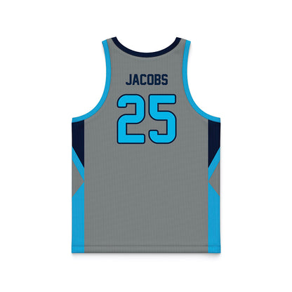 UNF - NCAA Men's Basketball : Gabriel Jacobs - Grey Basketball Jersey-1