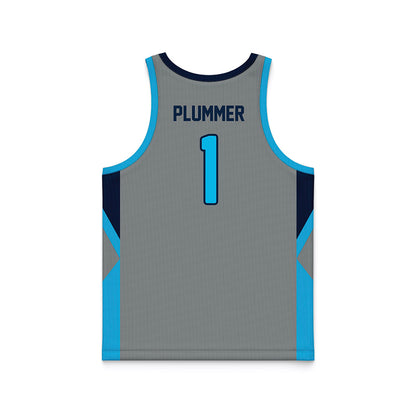 UNF - NCAA Men's Basketball : BJ Plummer - Grey Basketball Jersey-1
