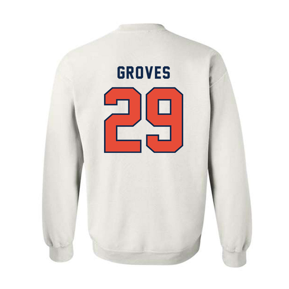 Illinois - NCAA Baseball : Nick Groves - Classsic Shersey Crewneck Sweatshirt-1