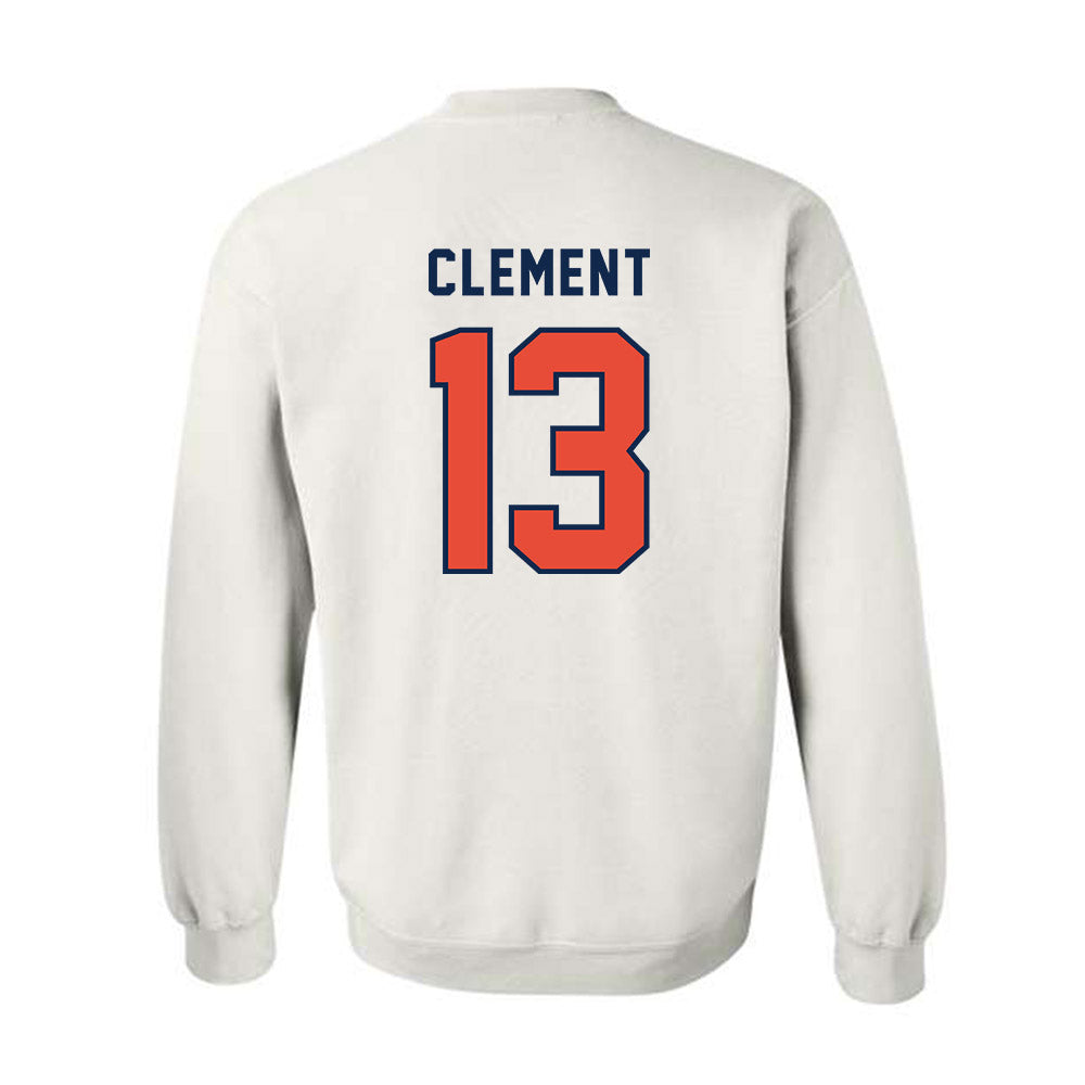 Illinois - NCAA Football : Hudson Clement - Classsic Shersey Crewneck Sweatshirt-1