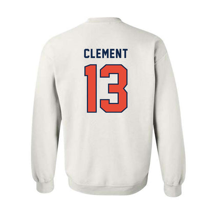 Illinois - NCAA Football : Hudson Clement - Classsic Shersey Crewneck Sweatshirt-1
