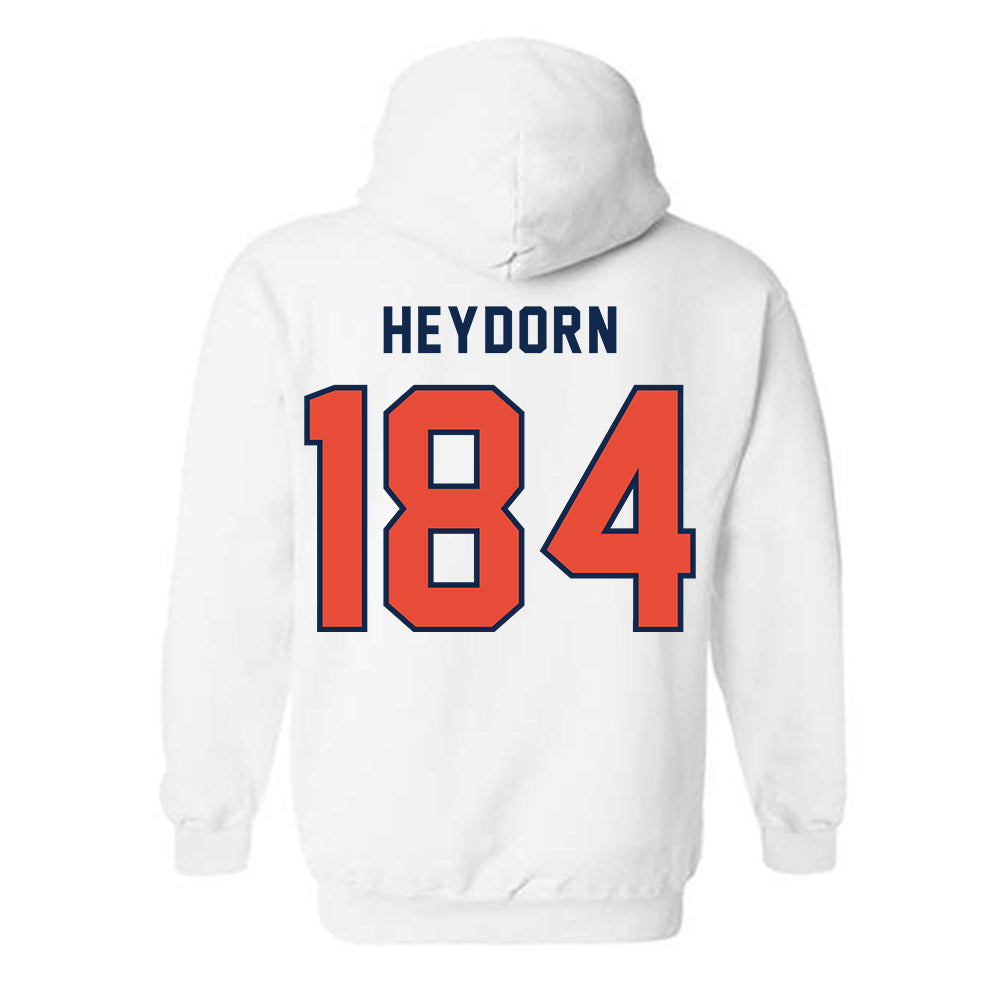 Illinois - NCAA Wrestling : Charlie Heydorn - Classsic Shersey Hooded Sweatshirt-1