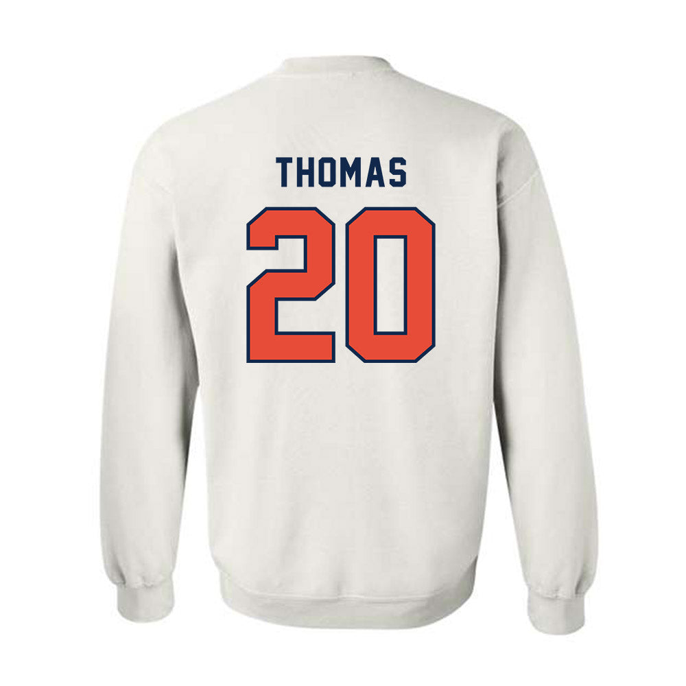 Illinois - NCAA Football : Almirian Thomas - Classsic Shersey Crewneck Sweatshirt-1