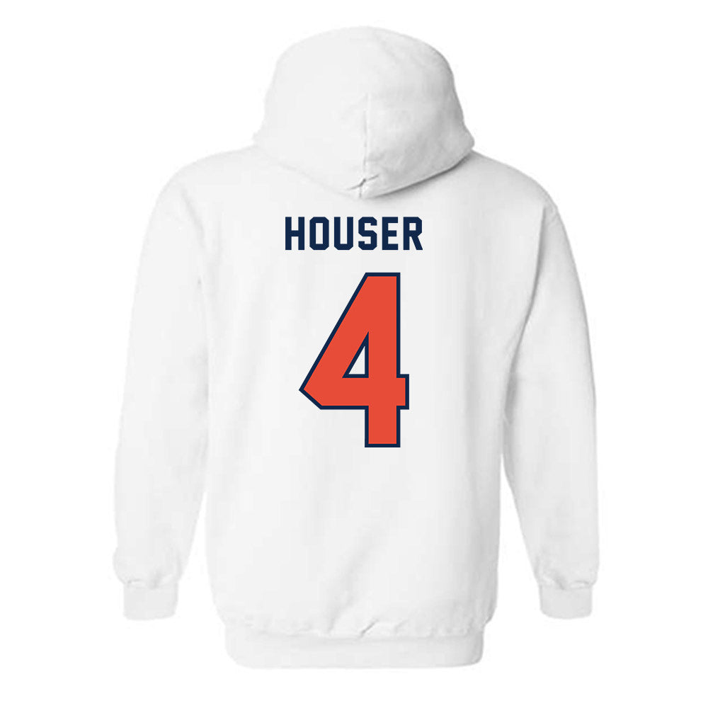 Illinois - NCAA Football : Katin Houser - Classsic Shersey Hooded Sweatshirt-1