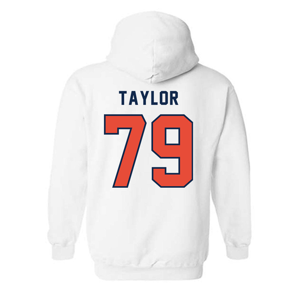Illinois - NCAA Football : TJ Taylor - Classsic Shersey Hooded Sweatshirt-1
