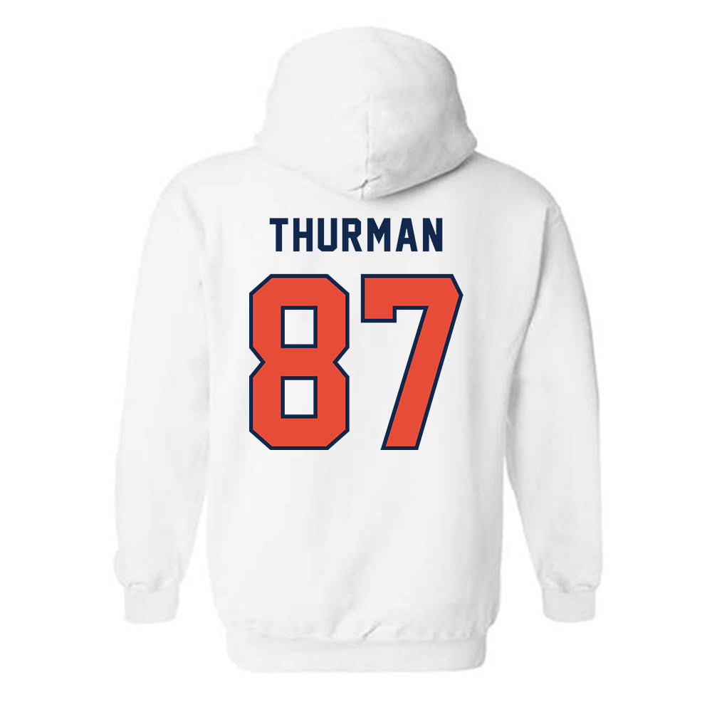 Illinois - NCAA Football : BJ Thurman - Classsic Shersey Hooded Sweatshirt-1
