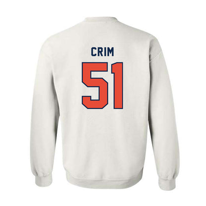 Illinois - NCAA Football : Parker Crim - Classsic Shersey Crewneck Sweatshirt-1