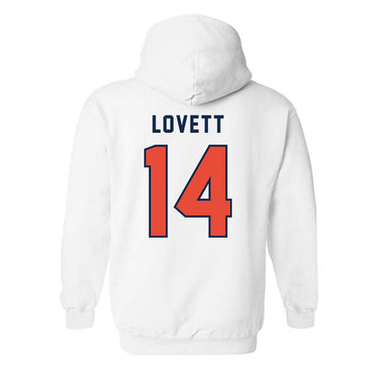 Illinois - NCAA Football : Andre Lovett - Classsic Shersey Hooded Sweatshirt-1