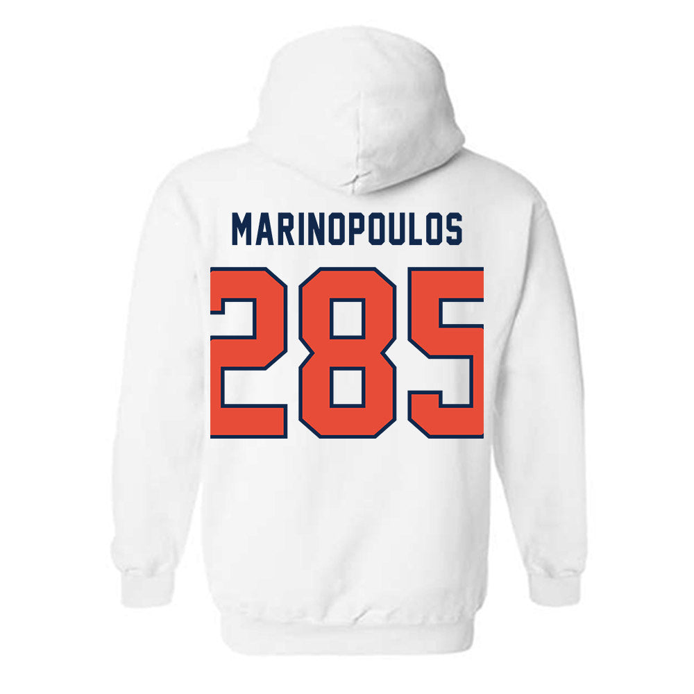 Illinois - NCAA Wrestling : Peter Marinopoulos - Classsic Shersey Hooded Sweatshirt-1