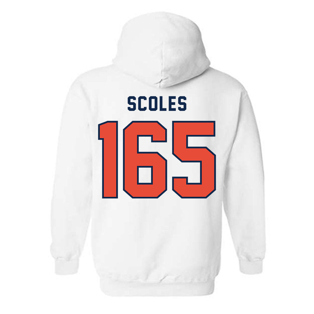 Illinois - NCAA Wrestling : Braeden Scoles - Classsic Shersey Hooded Sweatshirt-1