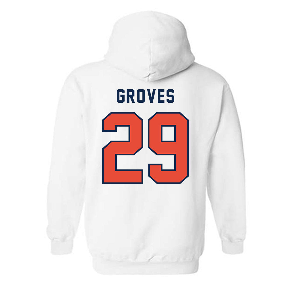 Illinois - NCAA Baseball : Nick Groves - Classsic Shersey Hooded Sweatshirt-1