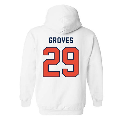 Illinois - NCAA Baseball : Nick Groves - Classsic Shersey Hooded Sweatshirt-1