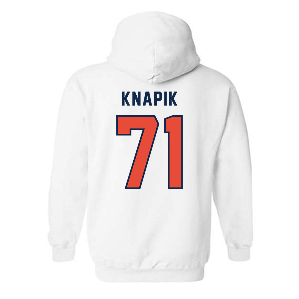 Illinois - NCAA Football : Nathan Knapik - Classsic Shersey Hooded Sweatshirt-1