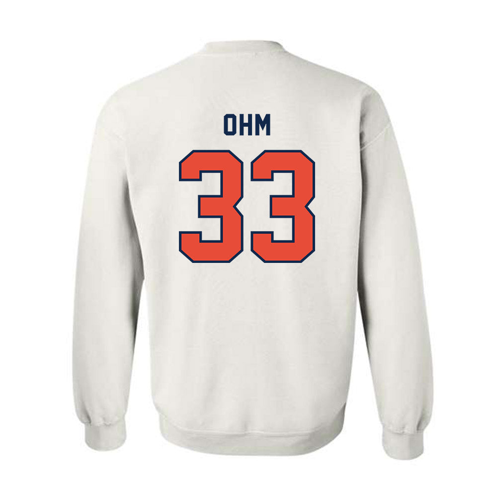 Illinois - NCAA Baseball : Ryan Ohm - Classsic Shersey Crewneck Sweatshirt-1