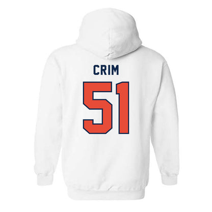 Illinois - NCAA Football : Parker Crim - Classsic Shersey Hooded Sweatshirt-1