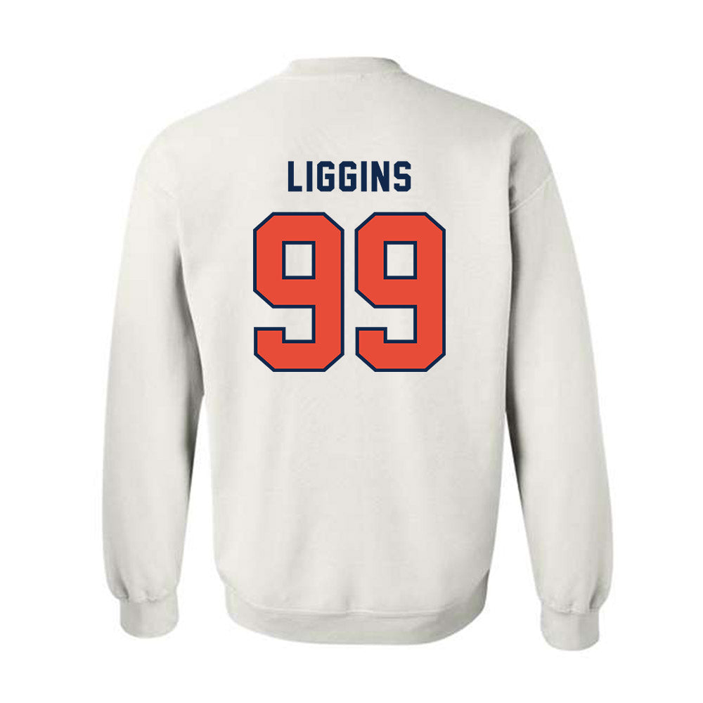 Illinois - NCAA Football : King Liggins - Classsic Shersey Crewneck Sweatshirt-1