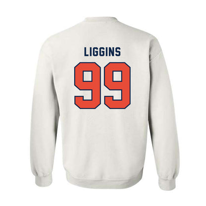 Illinois - NCAA Football : King Liggins - Classsic Shersey Crewneck Sweatshirt-1