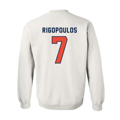 Illinois - NCAA Baseball : Foti Rigopoulos - Classsic Shersey Crewneck Sweatshirt-1