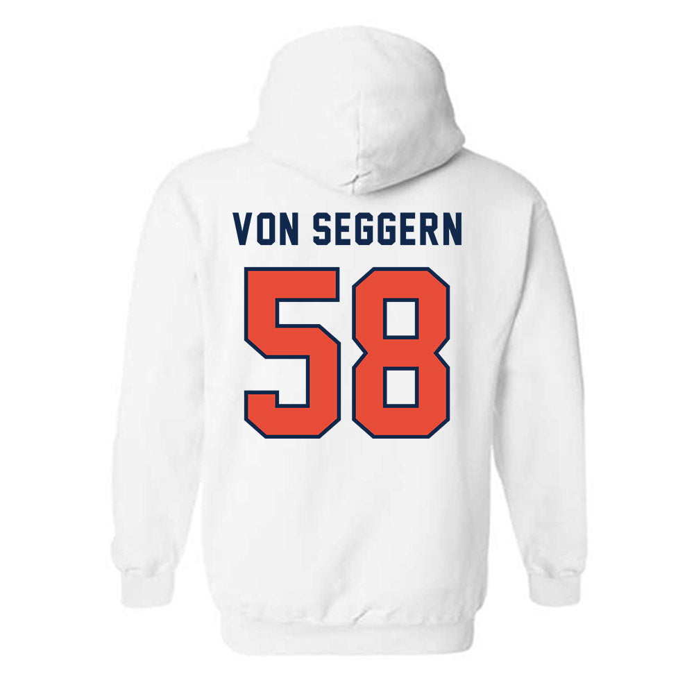 Illinois - NCAA Football : Landen Von Seggern - Classsic Shersey Hooded Sweatshirt-1