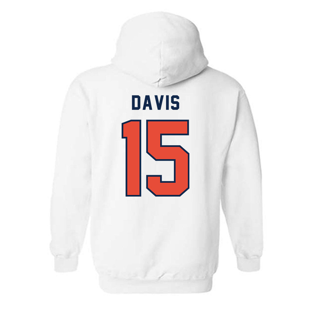 Illinois - NCAA Men's Basketball : Jake Davis - Classsic Shersey Hooded Sweatshirt-1