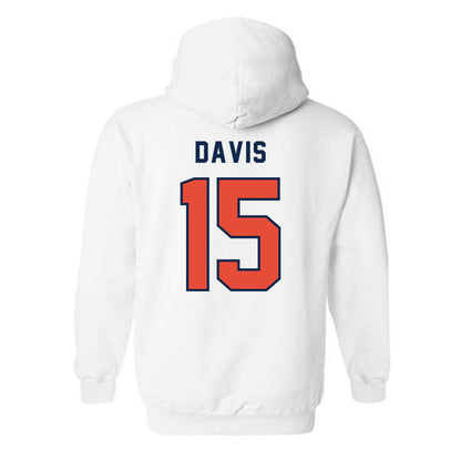 Illinois - NCAA Men's Basketball : Jake Davis - Classsic Shersey Hooded Sweatshirt-1