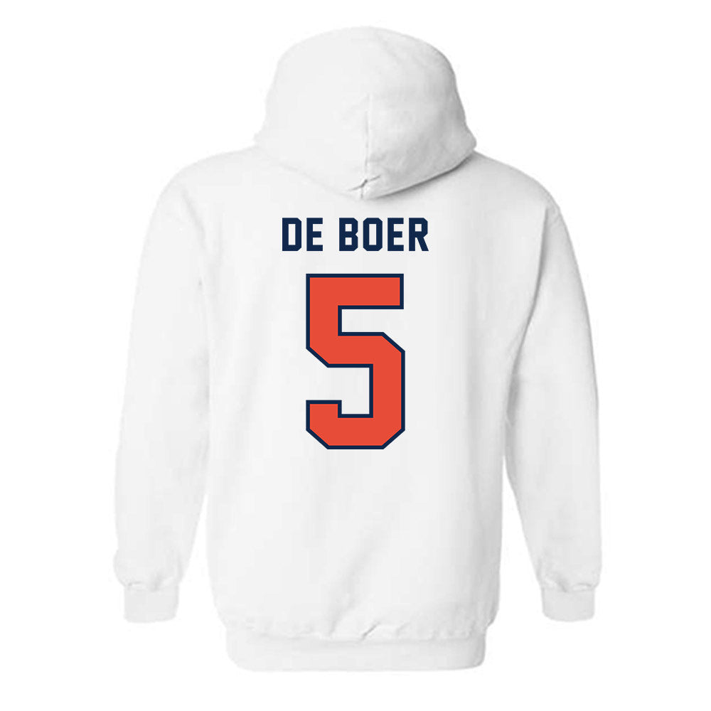 Illinois - NCAA Women's Volleyball : Taylor De Boer - Classsic Shersey Hooded Sweatshirt-1