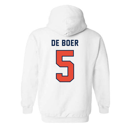Illinois - NCAA Women's Volleyball : Taylor De Boer - Classsic Shersey Hooded Sweatshirt-1