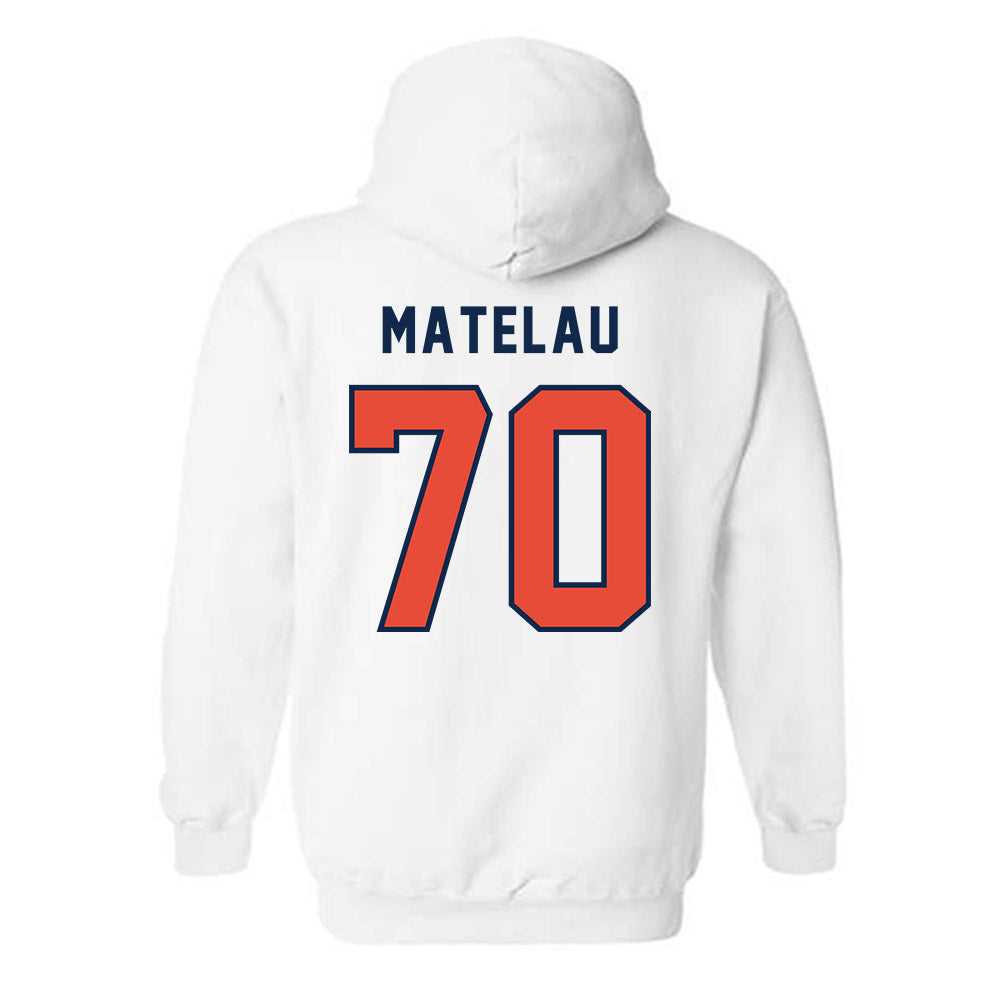 Illinois - NCAA Football : Maika Matelau - Classsic Shersey Hooded Sweatshirt-1