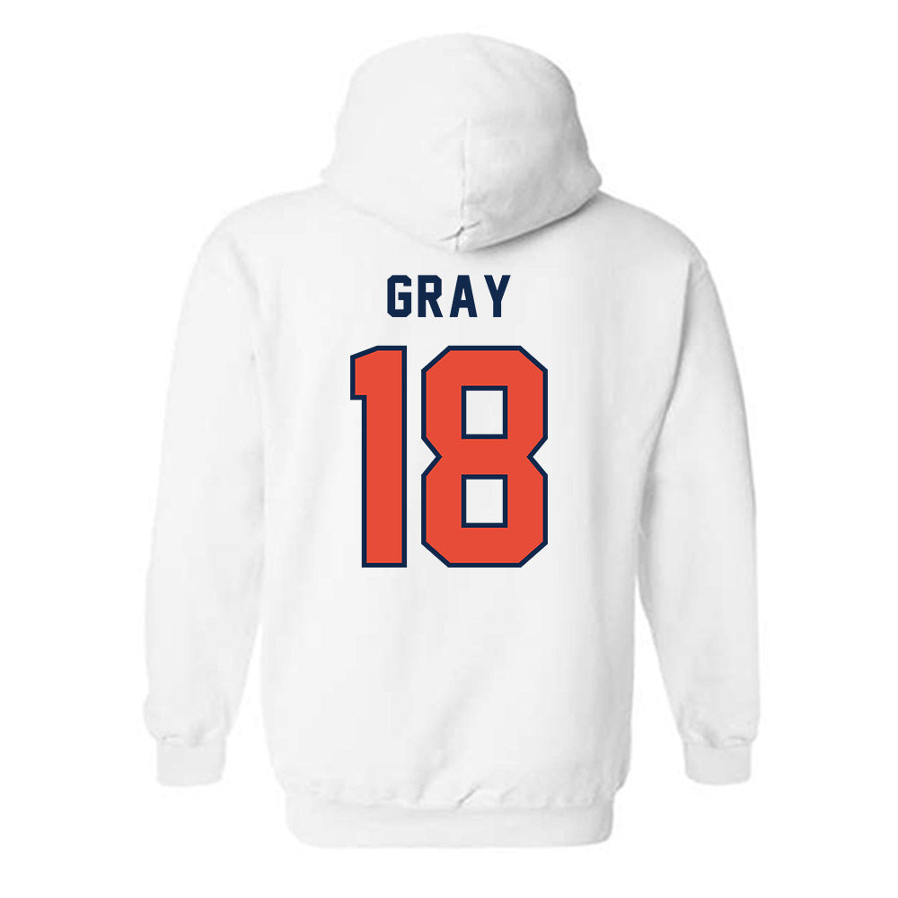 Illinois - NCAA Football : Jack Gray - Classsic Shersey Hooded Sweatshirt-1