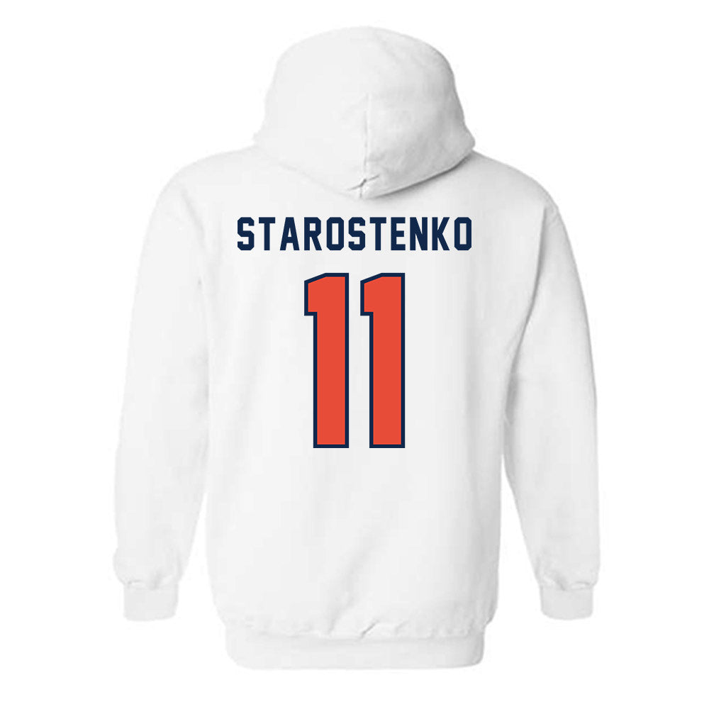 Illinois - NCAA Women's Volleyball : Kristina Starostenko - Classsic Shersey Hooded Sweatshirt-1
