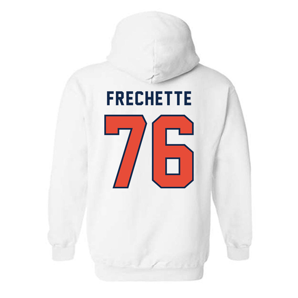 Illinois - NCAA Football : Dylan Frechette - Classsic Shersey Hooded Sweatshirt-1