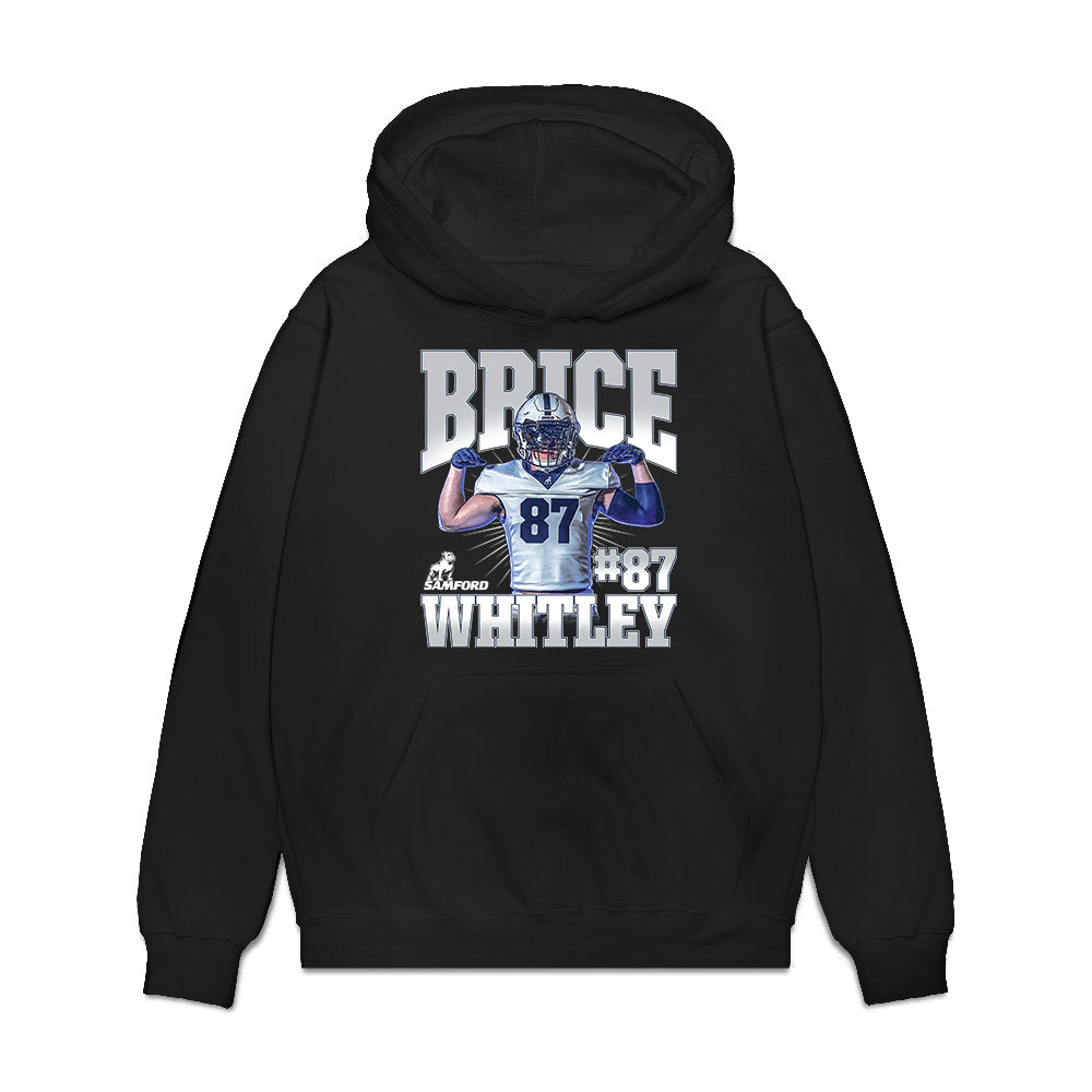 Samford - NCAA Football : Brice Whitley - Collage Premium Hooded Sweatshirt-0