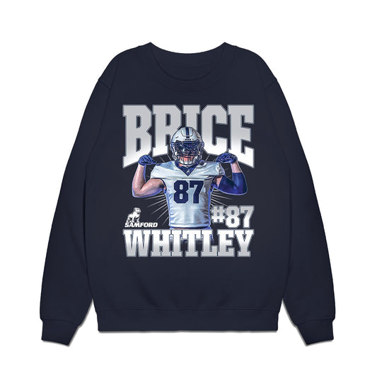 Samford - NCAA Football : Brice Whitley - Collage Premium Crewneck Sweatshirt-0