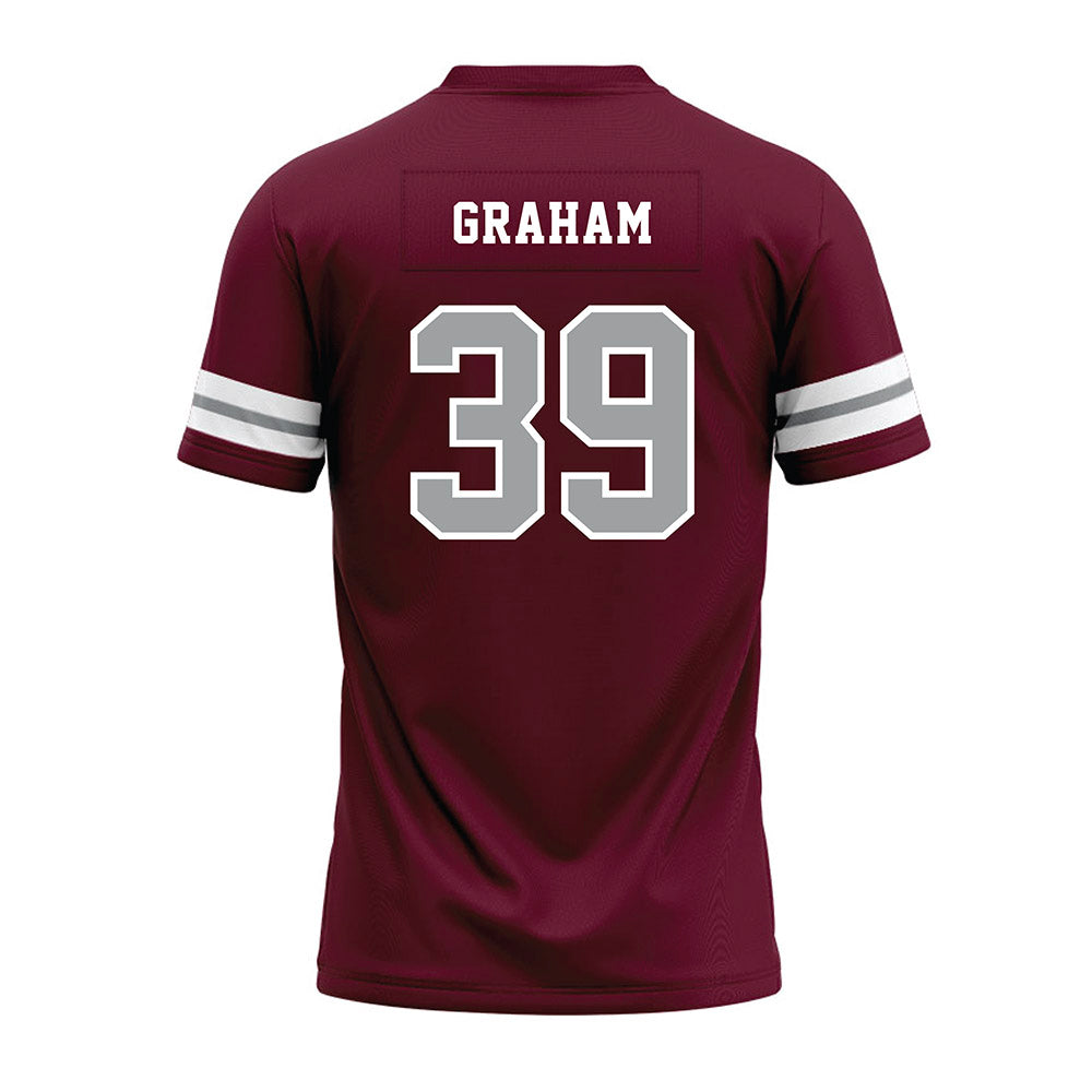 Texas A&M - NCAA Football : Adam Graham - Maroon Premium Football Jersey-1