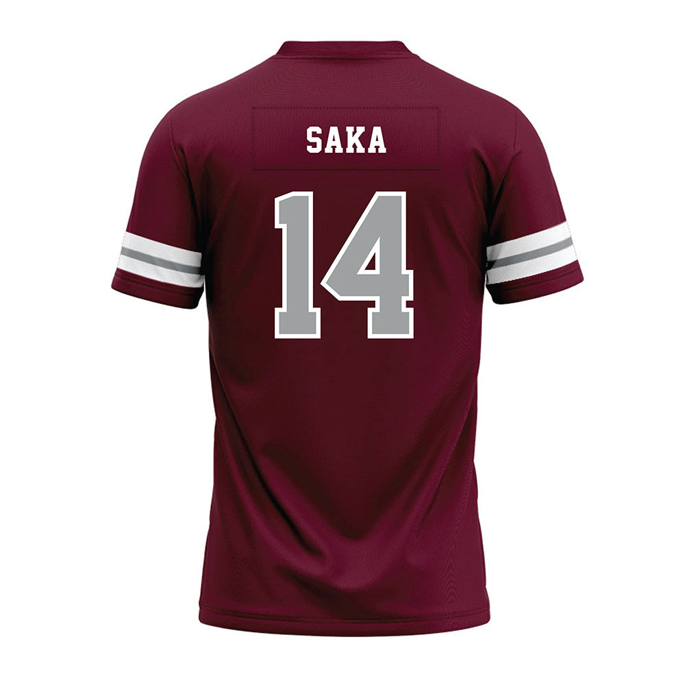 Texas A&M - NCAA Football : Anto Saka - Maroon Premium Football Jersey-1