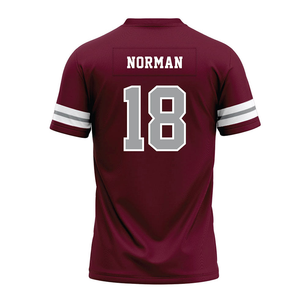 Texas A&M - NCAA Football : TK Norman - Maroon Premium Football Jersey-1