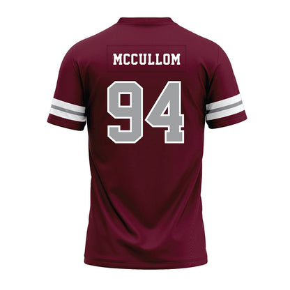 Texas A&M - NCAA Football : Angelo McCullom - Maroon Premium Football Jersey-1